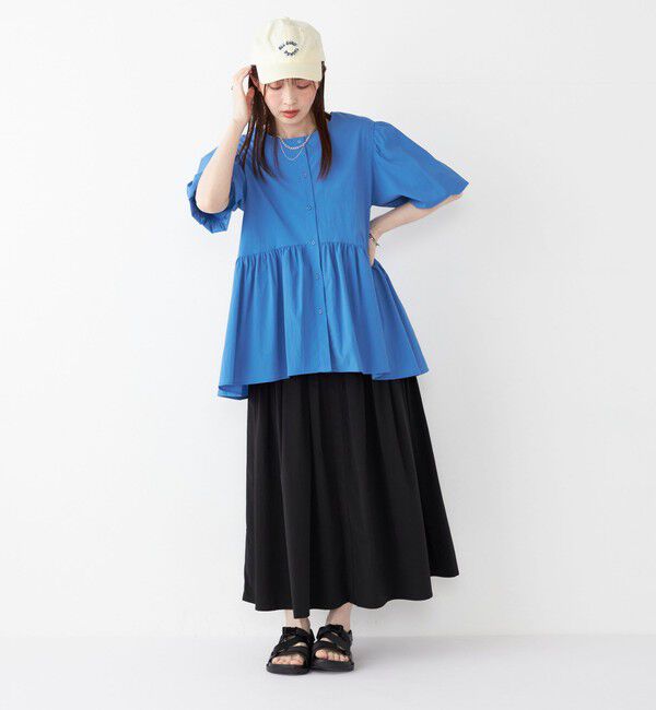 SHIPS Colors 「SHIPS Colors:〈接触冷感・UVカット・撥水〉マルチファンクション フレアスカート◇」|フレア|