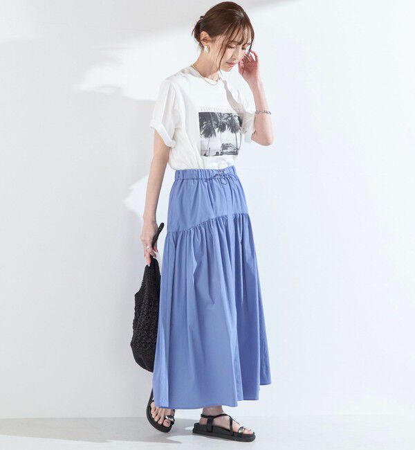 SHIPS Colors 「SHIPS Colors:〈接触冷感・UVカット・撥水〉マルチファンクション フレアスカート◇」|フレア|
