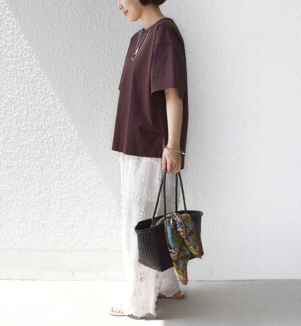 SHIPS for women「〈接触冷感/UVカット〉ガゼット デザイン ワイド スリーブ TEE」|Tシャツ・カットソー|