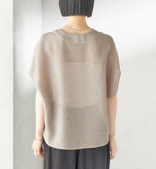 SHIPS for women「〈手洗い可能〉シャンブレー カラミ スキッパー プルオーバー」|シャツ・ブラウス|