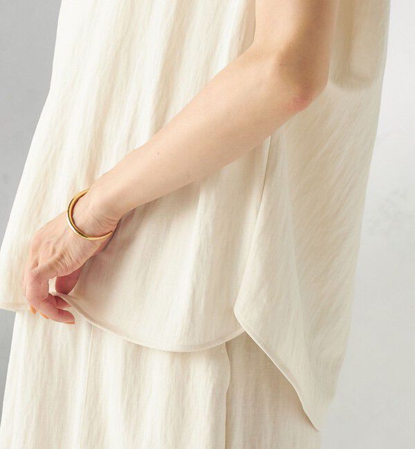 SHIPS for women「【実力派ベーシック】〈手洗い可能〉レーヨン ナイロン 深 ベンツ ノースリーブ プルオーバー」|Tシャツ・カットソー|