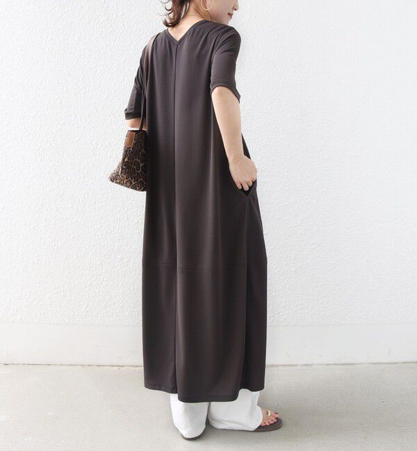 SHIPS for women「〈手洗い可能〉トリアセテート混 ポンチ ワンピース」|ワンピース|