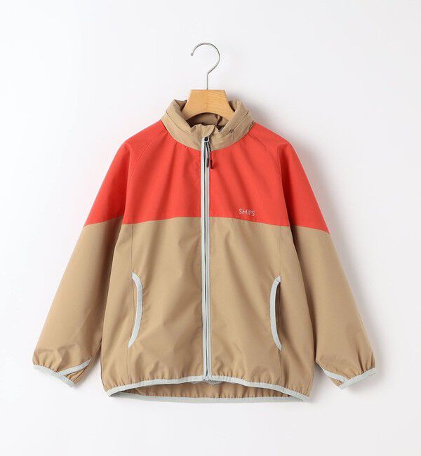 SHIPS KIDS「SHIPS KIDS:140～160cm /〈撥水/洗濯機可能〉フード付き ウィンドブレーカー」|その他|ベージュ系