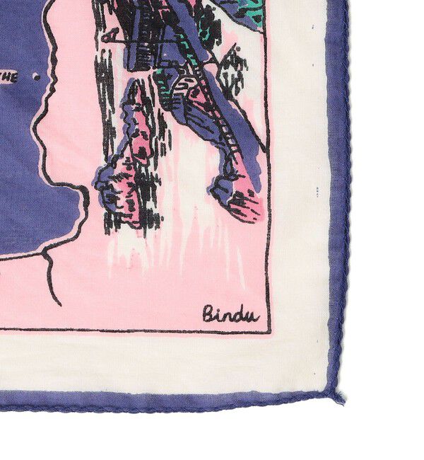 SHIPS for women「《予約》【SHIPS別注/PINK RIBBONチャリティー】BINDU: スカーフ 64&times;64」|バンダナ・スカーフ|