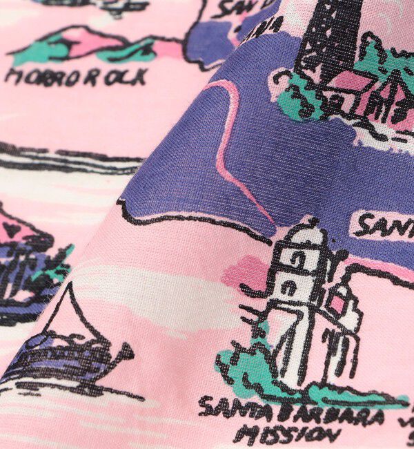 SHIPS for women「《予約》【SHIPS別注/PINK RIBBONチャリティー】BINDU: スカーフ 64&times;64」|バンダナ・スカーフ|