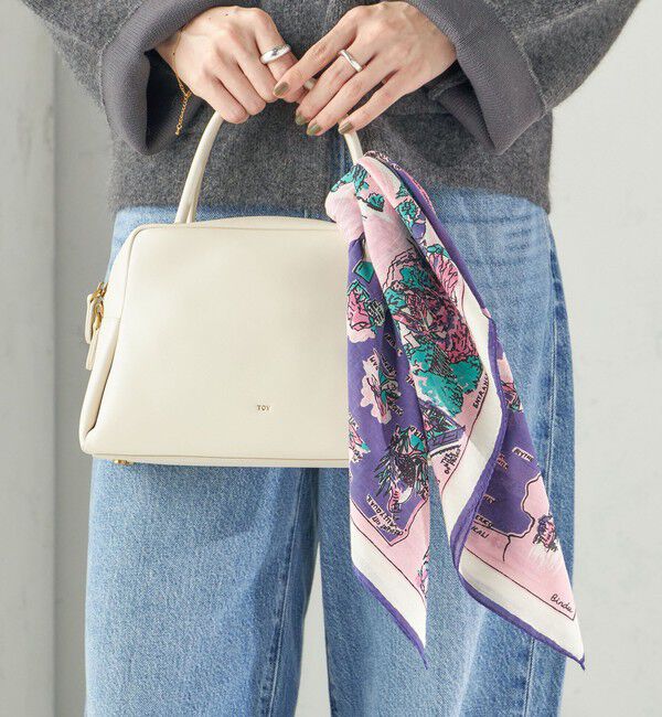 SHIPS for women「《予約》【SHIPS別注/PINK RIBBONチャリティー】BINDU: スカーフ 64&times;64」|バンダナ・スカーフ|