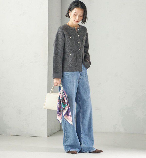 SHIPS for women「《予約》【SHIPS別注/PINK RIBBONチャリティー】BINDU: スカーフ 64&times;64」|バンダナ・スカーフ|