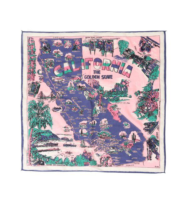 SHIPS for women「《予約》【SHIPS別注/PINK RIBBONチャリティー】BINDU: スカーフ 64&times;64」|バンダナ・スカーフ|