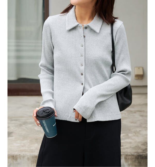 OUTDOOR PRODUCTS Usual Things「リブタイトポロシャツカットソー」|Tシャツ・カットソー|