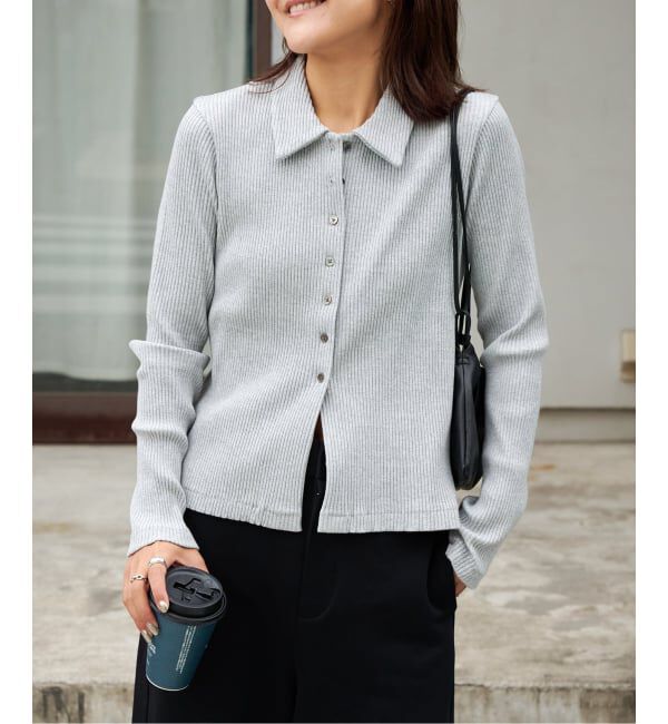 OUTDOOR PRODUCTS Usual Things「リブタイトポロシャツカットソー」|Tシャツ・カットソー|