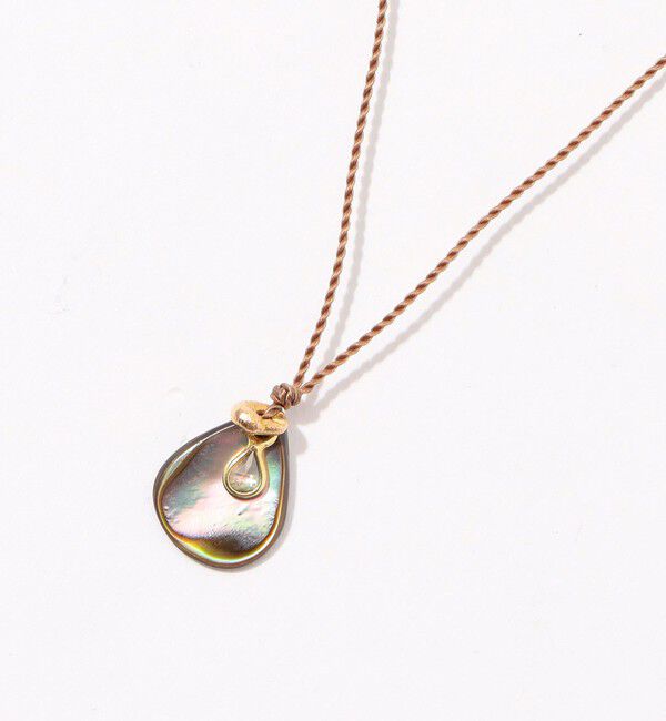 TOMORROWLAND GOODS「SEE REAL FLOWERS Abalone Raindrop ネックレス」|ネックレス|
