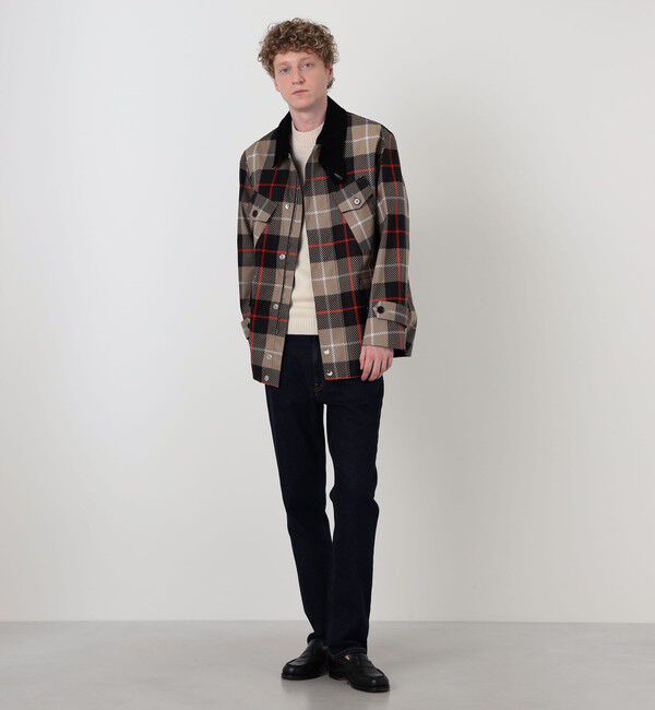 TOMORROWLAND BUYING WEAR「MACKINTOSH JEDBURGH コットン チェックフィールドジャケット」|ステンカラーコート|