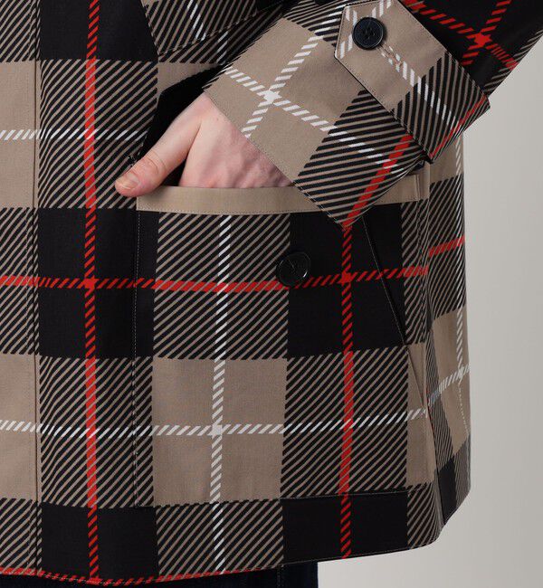 TOMORROWLAND BUYING WEAR「MACKINTOSH JEDBURGH コットン チェックフィールドジャケット」|ステンカラーコート|