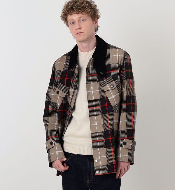 TOMORROWLAND BUYING WEAR「MACKINTOSH JEDBURGH コットン チェックフィールドジャケット」|ステンカラーコート|