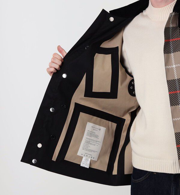 TOMORROWLAND BUYING WEAR「MACKINTOSH JEDBURGH コットン チェックフィールドジャケット」|ステンカラーコート|
