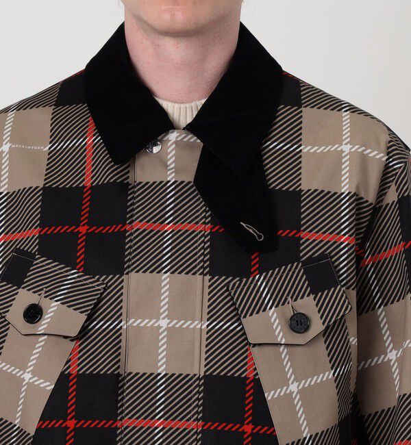 TOMORROWLAND BUYING WEAR「MACKINTOSH JEDBURGH コットン チェックフィールドジャケット」|ステンカラーコート|