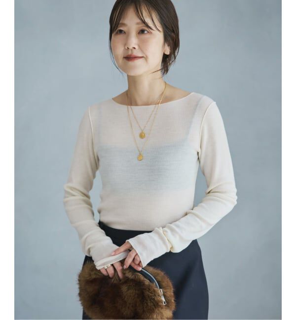 Plage「《追加》super100s Jersey boat/N プルオーバー 2」|Tシャツ・カットソー|