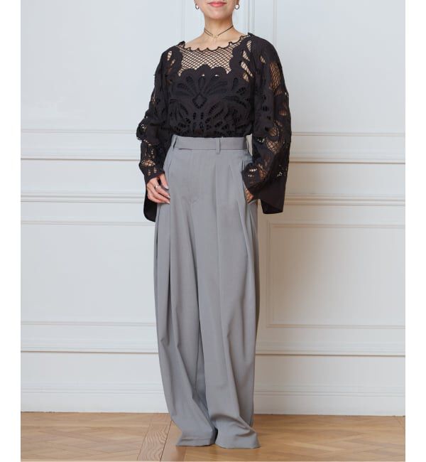 IENA LA BOUCLE「IENA LA BOUCLE カットワーク刺繍ブラウス」|シャツ・ブラウス|