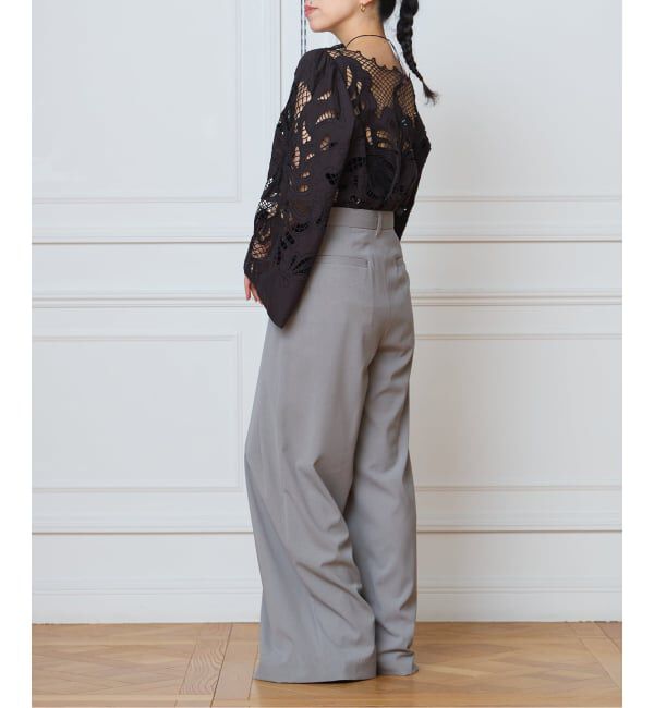 IENA LA BOUCLE「IENA LA BOUCLE カットワーク刺繍ブラウス」|シャツ・ブラウス|