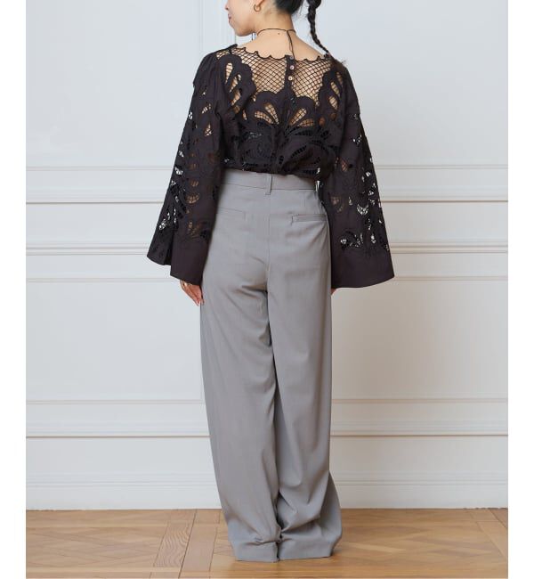 IENA LA BOUCLE「IENA LA BOUCLE カットワーク刺繍ブラウス」|シャツ・ブラウス|