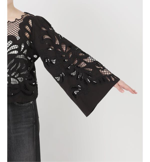 IENA LA BOUCLE「IENA LA BOUCLE カットワーク刺繍ブラウス」|シャツ・ブラウス|