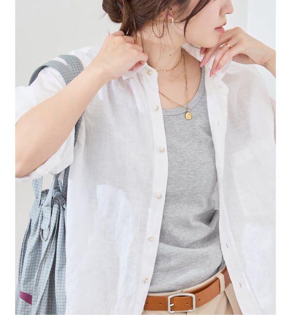JOURNAL STANDARD「リネンレギュラーカラーシャツ」|シャツ・ブラウス|