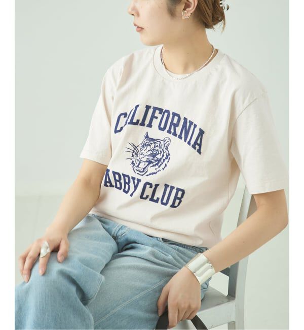 journal standard L'essage「MIXTA/ミクスタ CALIFORNIA TABBY CLUB CREW Tシャツ」|Tシャツ・カットソー|ナチュラル