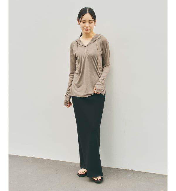 NOBLE「《WEB＆一部店舗限定》【RITA&times;SELLICHI】シアーフーディトップス」|Tシャツ・カットソー|