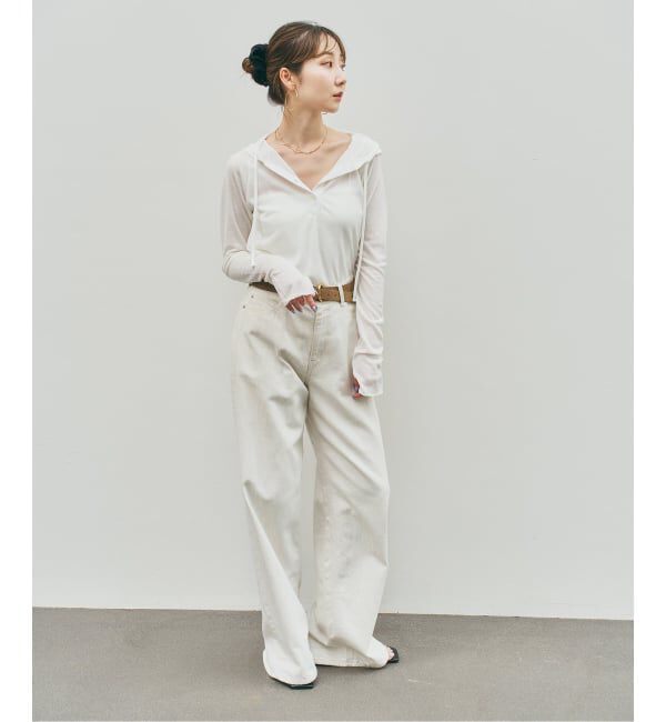NOBLE「《WEB＆一部店舗限定》【RITA&times;SELLICHI】シアーフーディトップス」|Tシャツ・カットソー|