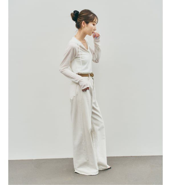 NOBLE「《WEB＆一部店舗限定》【RITA&times;SELLICHI】シアーフーディトップス」|Tシャツ・カットソー|