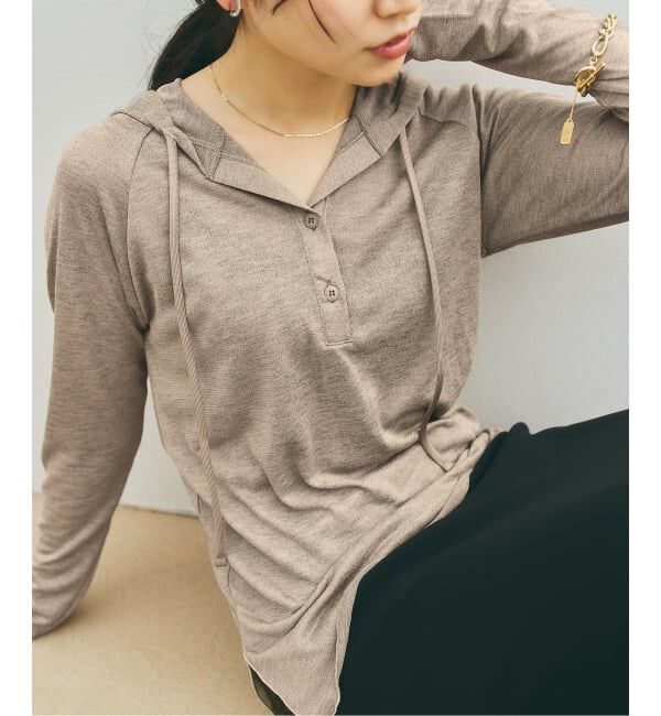 NOBLE「《WEB＆一部店舗限定》【RITA&times;SELLICHI】シアーフーディトップス」|Tシャツ・カットソー|