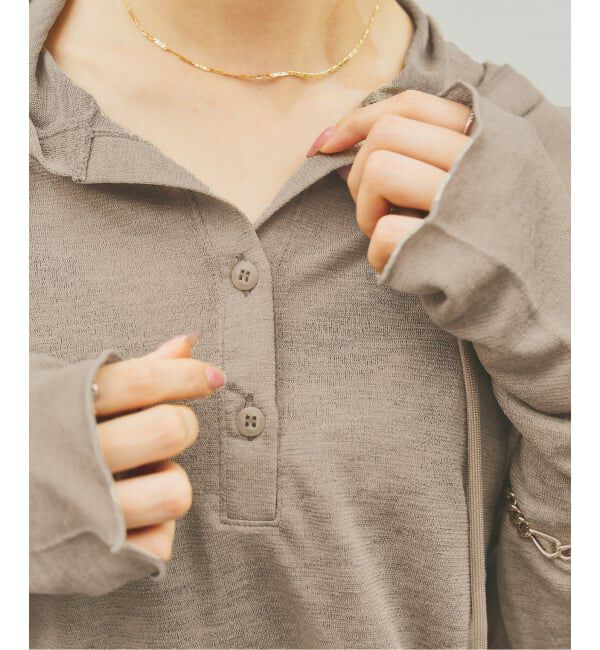 NOBLE「《WEB＆一部店舗限定》【RITA&times;SELLICHI】シアーフーディトップス」|Tシャツ・カットソー|