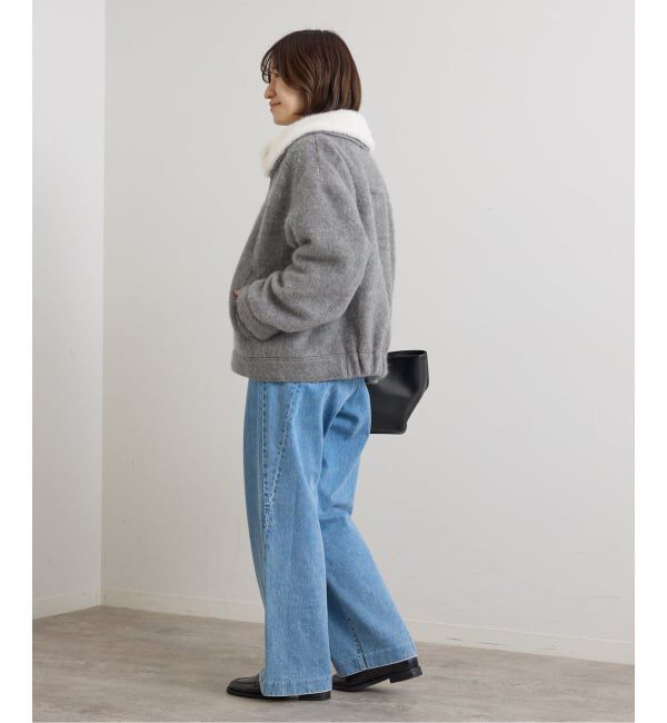 U by SPICK&SPAN「《予約》バックギャザーウールシャギーブルゾン」|その他|