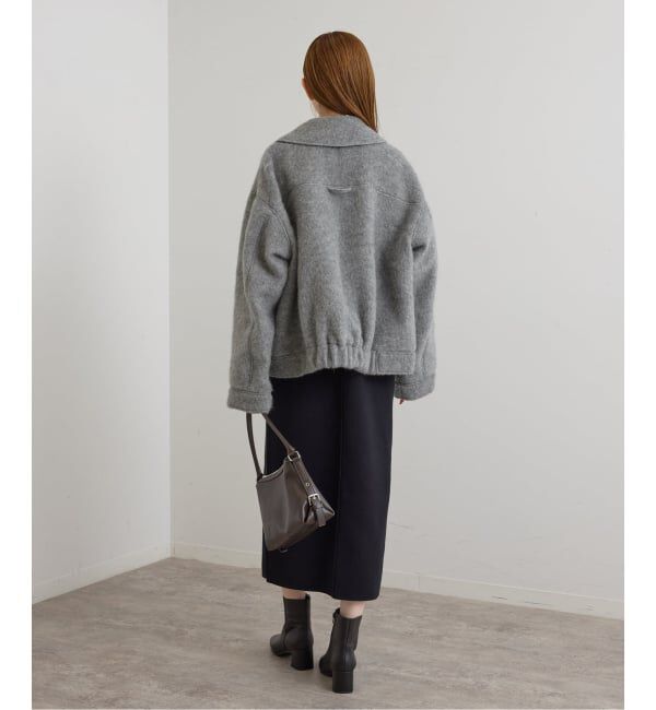 U by SPICK&SPAN「《予約》バックギャザーウールシャギーブルゾン」|その他|