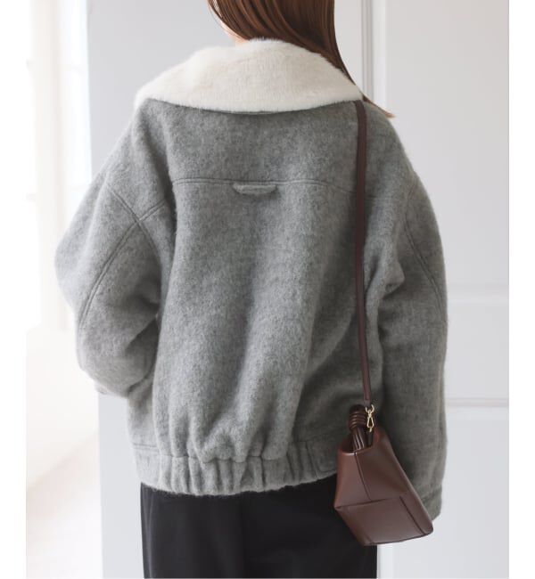U by SPICK&SPAN「《予約》バックギャザーウールシャギーブルゾン」|その他|