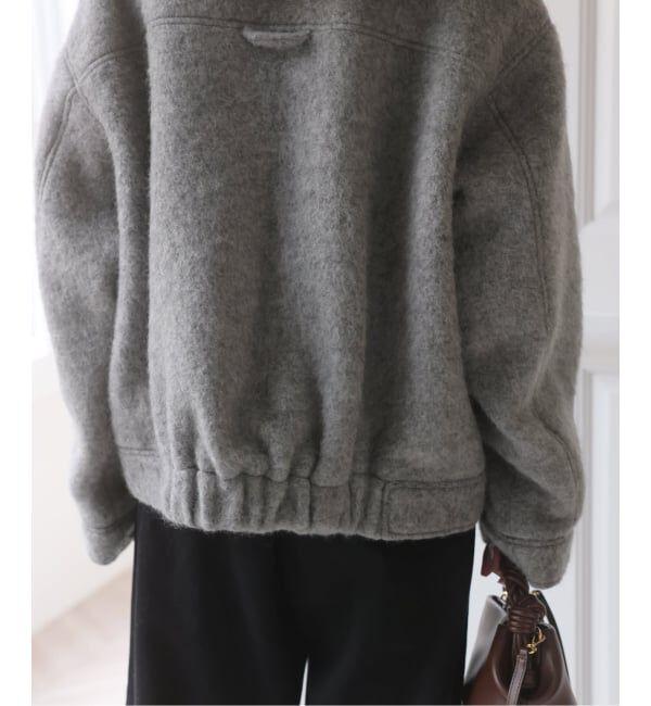 U by SPICK&SPAN「《予約》バックギャザーウールシャギーブルゾン」|その他|