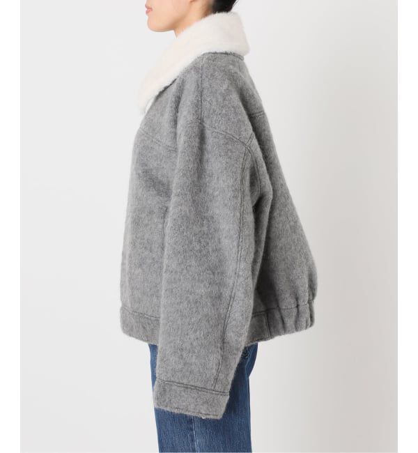 U by SPICK&SPAN「《予約》バックギャザーウールシャギーブルゾン」|その他|