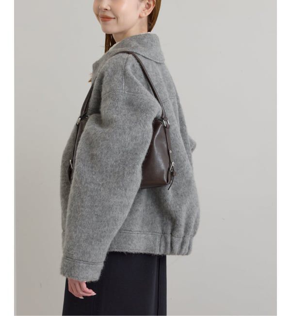 U by SPICK&SPAN「《予約》バックギャザーウールシャギーブルゾン」|その他|