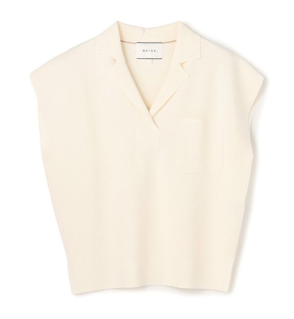 BEIGE,「NADIA / ストレッチ スキッパーニット」|ニット・セーター|