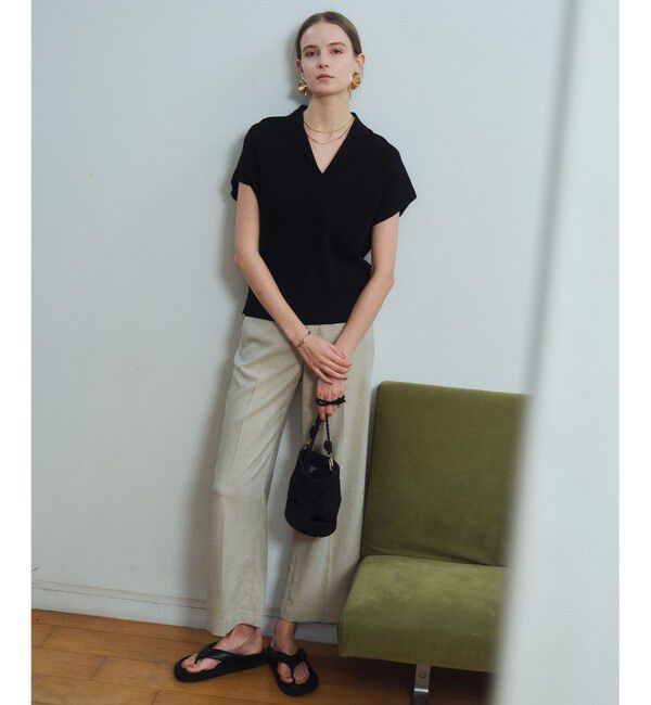 BEIGE,「NADIA / ストレッチ スキッパーニット」|ニット・セーター|