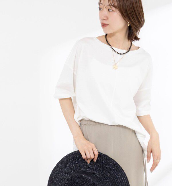 NOLLEY'S「【WEB限定】ウォッシャブルリヨセル綿オトナT」|Tシャツ・カットソー|