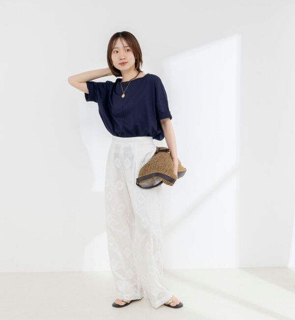 NOLLEY'S「【WEB限定】ウォッシャブルリヨセル綿オトナT」|Tシャツ・カットソー|