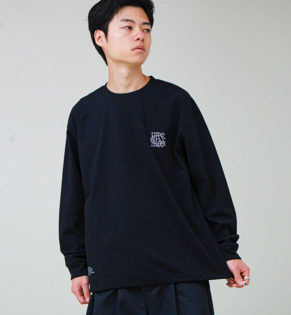 GLOSTER「AirDry クイックドライ 裾ドローコード ロングスリーブTシャツ ロンT」|Tシャツ・カットソー|ダークネイビー