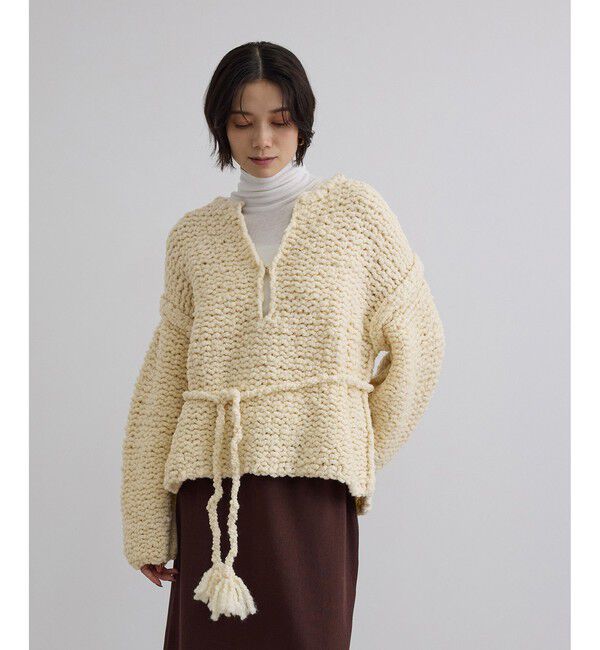 SALON adam et rope'「ウールハンドニットスキッパープルオーバー」|ニット・セーター|