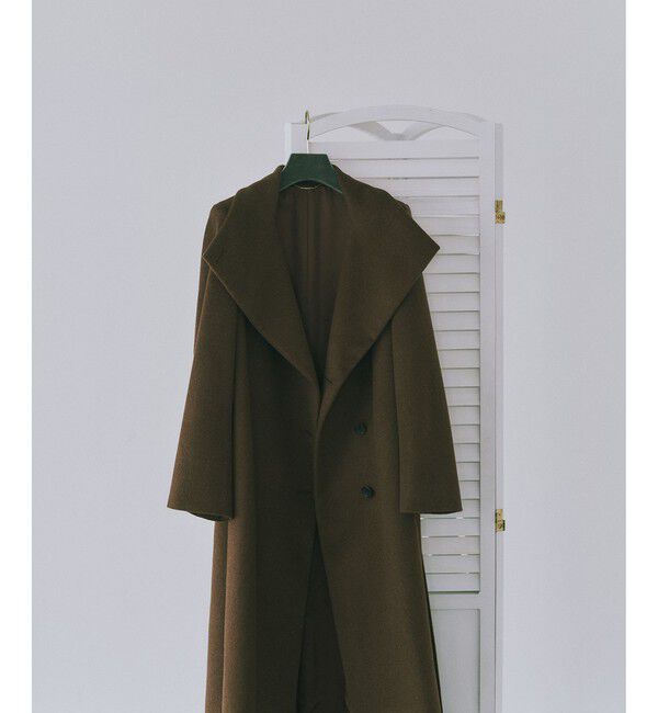ROPE「【一部J'aDoRe限定カラー】プレミアムカシミヤロングコート/マルチWAY・逸品・26AW」|ステンカラーコート|ブラウン(20)