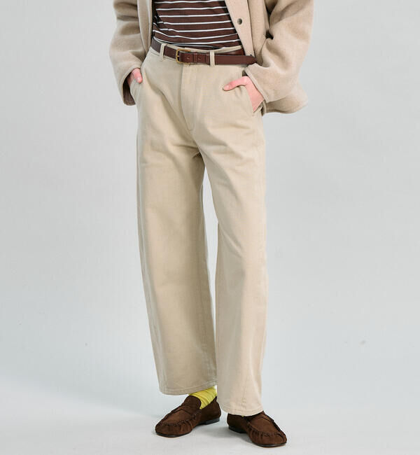 ORCIVAL「ORCIVAL | コットンドライツイル ワイドカーブパンツ WOMEN」|チノ|BEIGE