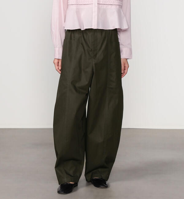 Morris & Sons「MORRIS & SONS | コットン カーブパンツ WOMEN」|チノ|