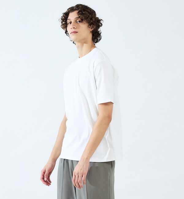 ABAHOUSE「ドレススラブ クルーネック半袖Tシャツ」|Tシャツ・カットソー|