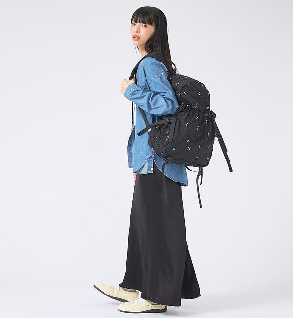 Rouge vif「【Casselini/キャセリーニ】刺繍リュック/Embro backpack/」|リュック|