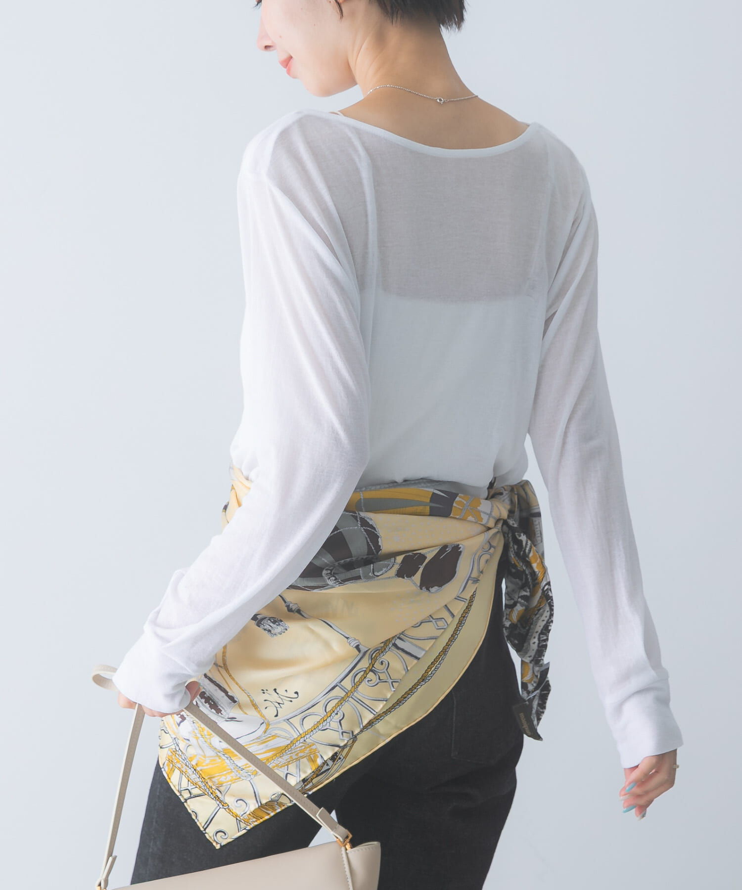 URBAN RESEARCH ROSSO「スーピマコットンボートネックTEE」|Tシャツ・カットソー|